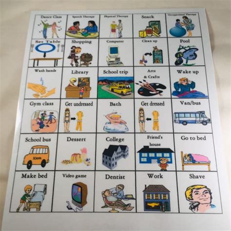 Diy Printable Download Autism Pecs Visual Aid Communication Cards For