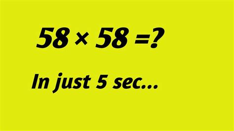 How To Square Any Number 1 75 In Just 5 Secondsbest Formula Youtube