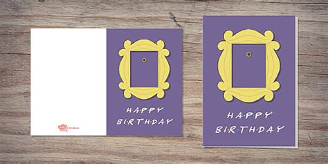 Friends Tv Show Birthday Card Printable Twinkl Party