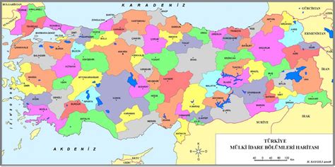 土耳其省份地图 省份的土耳其地图 西亚 亚洲