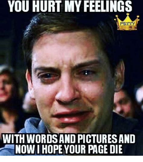You Hurt My Feelings With Wordsand Pictures And Now I Hope Your Page