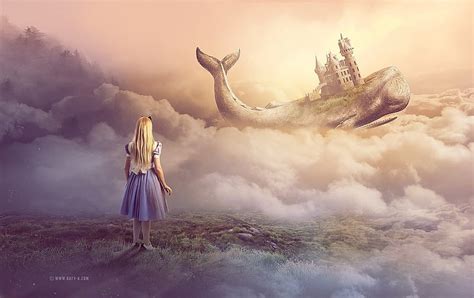 The Castle Whale Cloud Alice Wonderland Creative Sky Fantasy