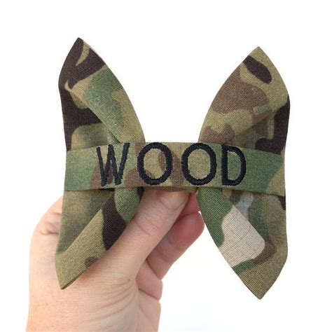 Militarycraftings Nametape Bows Are The Perfect Hair Accessory For Any
