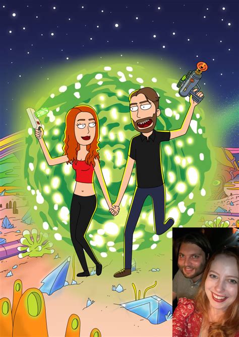Draw You In Rick And Morty Style By Vorenn Fiverr