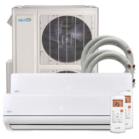 Mix and match 9k to 24k (36,000 to 60,000 btu total) square footage. 48000 BTU Dual Zone Ductless Mini Split Air