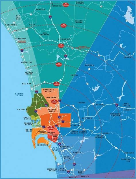 San Diego Map And Travel Guide Travelsfinderscom