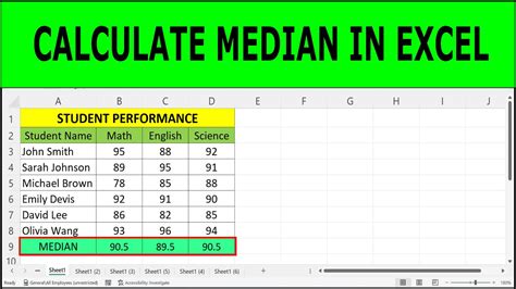 How To Calculate Median In Excel How To Find Median In Excel Median