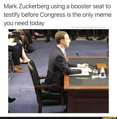 Mark Zuckerberg Using A Booster Seat To Testify Before Congress Is The Only Meme You Need Today