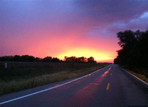 Kansas Sunrise Country Roads Kansas Sunrise