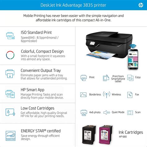 Maybe you would like to learn more about one of these? HP DeskJet Ink Advantage 3835 All in One Wireless Printer, Fax Print Scan Copy, Works with Alexa ...