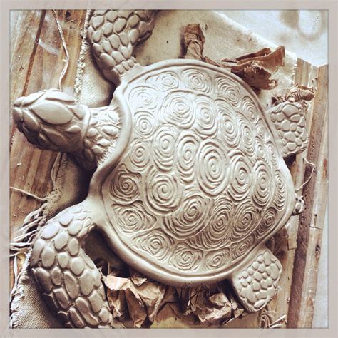 Clay Sea Turtle Sculpture Turtle Sculpture Clay Turtle Sculpture Clay