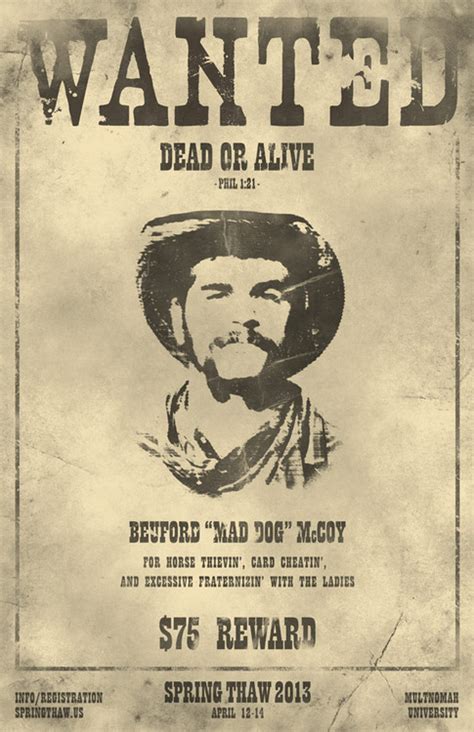 Wild West Wanted Poster Background