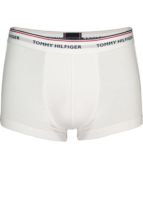 Tommy Hilfiger Low Rise Trunk 3 Pack Lage Heren Boxers Kort Wit Sale Tot 50 Korting