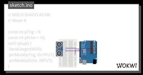 Sensor Jarak Wokwi Esp32 Stm32 Arduino Simulator