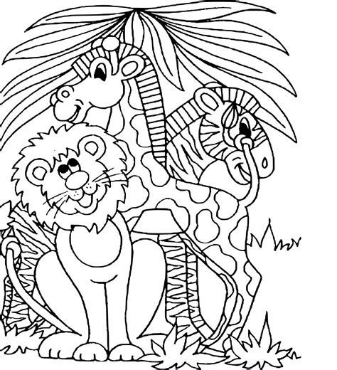 Zoo Animals Coloring Page Free Printable Coloring Pages On