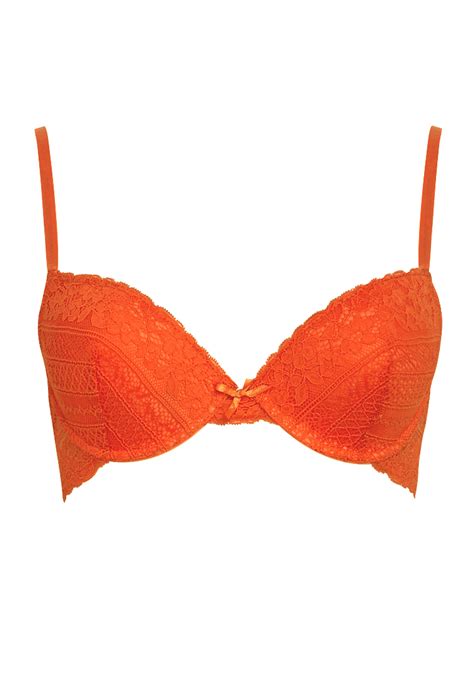 Lyst Forever 21 Everyday Crochet Lace Bra In Orange