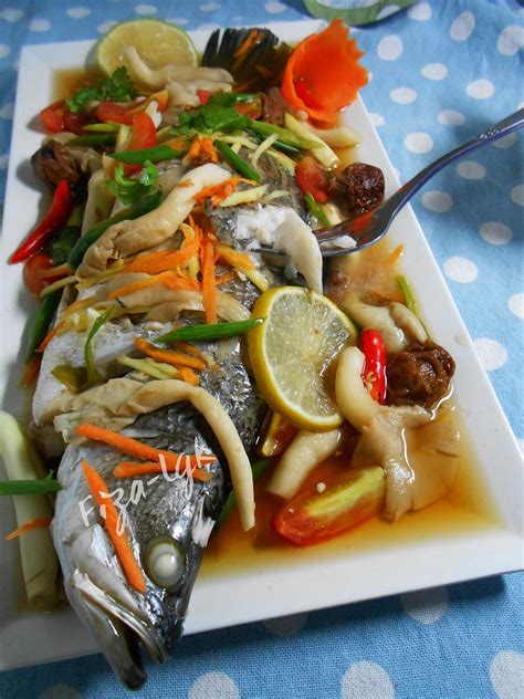 Resipi ikan siakap rebus ala stim halia (tanpa limau). SIAKAP KUKUS ASAM BOI | Fiza's Cooking