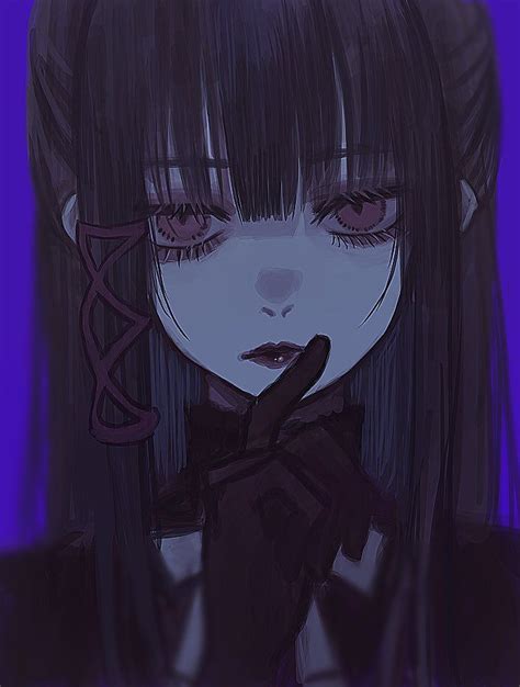 Emo Anime Girl Dark Anime Girl Yandere Anime Arte Obscura Gothic