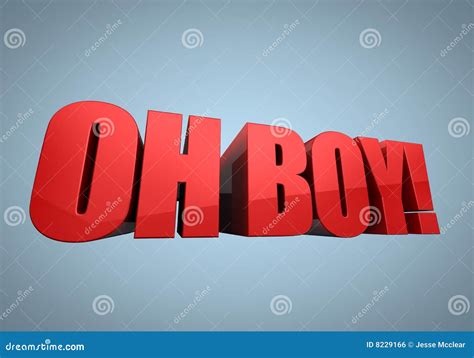 Oh Boy In Red Stock Illustration Illustration Of Punctuation 8229166