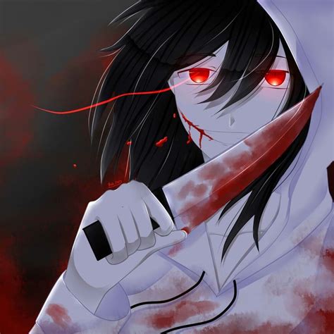 Anime Character Jeff The Killer With Red Eyes