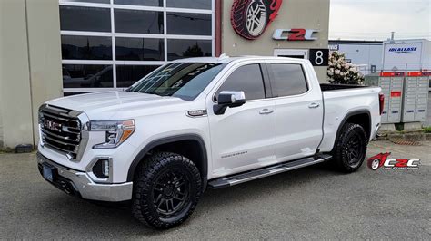 2020 Gmc Sierra 1500 White Black Rhino Apache Wheel Front