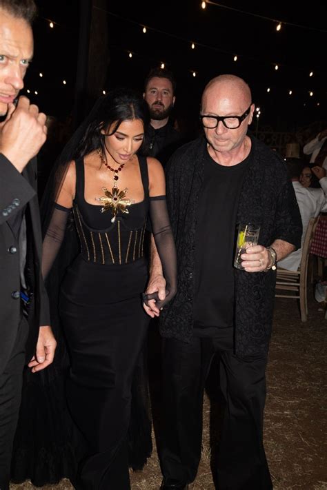Kim Kardashian And Kris Jenner At Dolce And Gabbanas Alta Moda