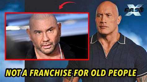 Greedy🛑 Dwayne Johnson Has Refused Dave Bautista From Joining The Fast