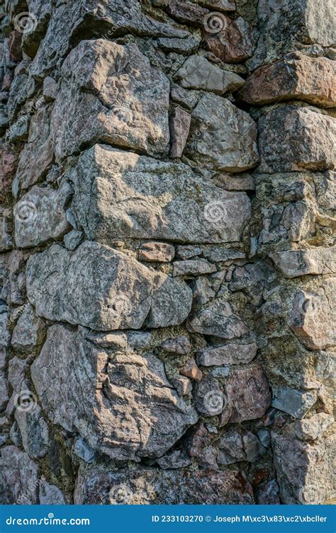 Old Castle Stone Wall Wall Made Of Stone Stock Photo Image Of