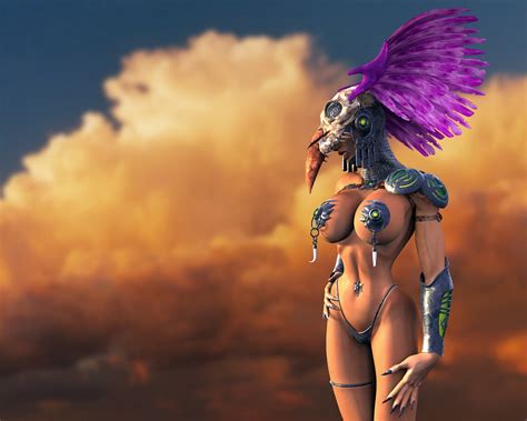 Rule 34 3d Armor Breasts Casual Female Human Hunter Quake