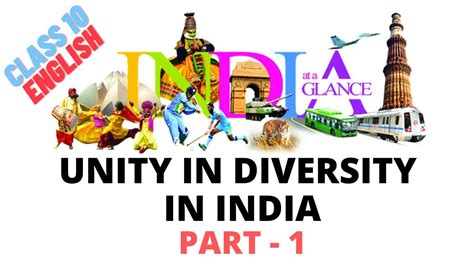 Unity In Diversity In India Part 1 Detailed Explanation 10th Class Esl Drill Youtube