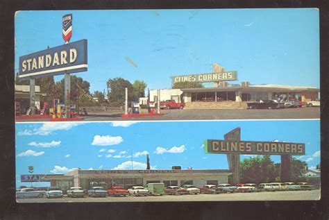Clines Corners New Mexico Standard Oil Gas Station Route 66 Postcard Ebay