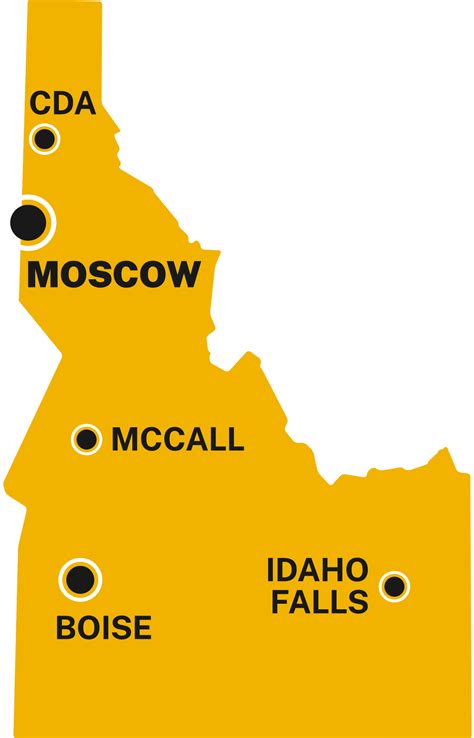 U Of Idaho Campus Map Us States Map