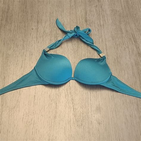 Victorias Secret Swim 34b Green Victorias Secret Push Up Bikini Top