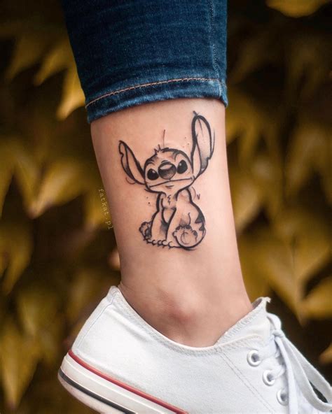 Originally it was a phallic symbol, but its meaning changed when crucifixion became a popular method of capital punishment. Stitch Black and White Tattoo | Stitch tattoo, Cool ...