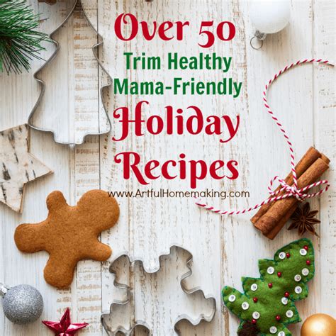 Trim Healthy Mama Holiday Recipes - Artful Homemaking