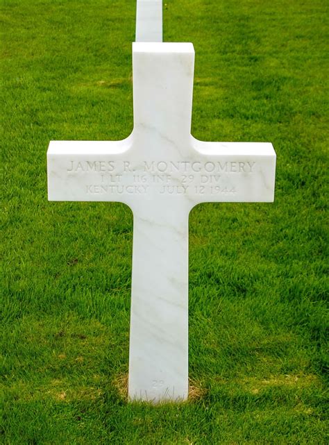 116th Infantry Regiment Roll Of Honor 1lt James Robert Montgomery