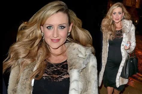 Pregnant Corrie Star Catherine Tyldesley Stuns In Faux Fur As She Celebrates One Year