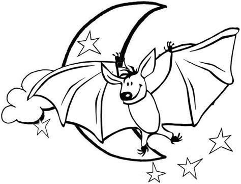 You can use our amazing online tool to color and edit the following baseball bat coloring pages. bat with moon scenery coloring page