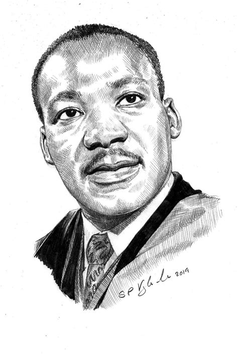 Martin Luther King Portrait Print From Original Watercolor Painting