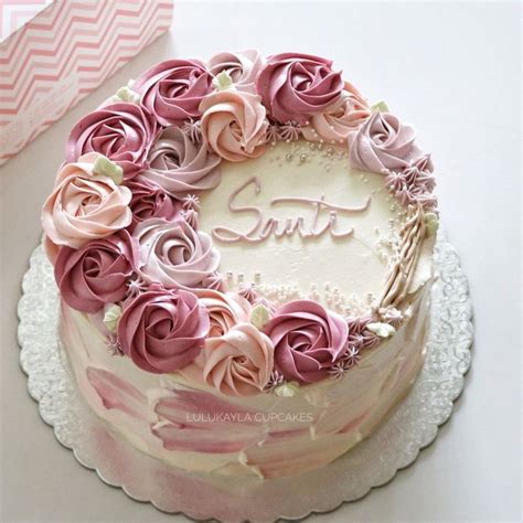 21 Wonderful Photo Of Birthday Cakes With Flowers Davemelillo Com