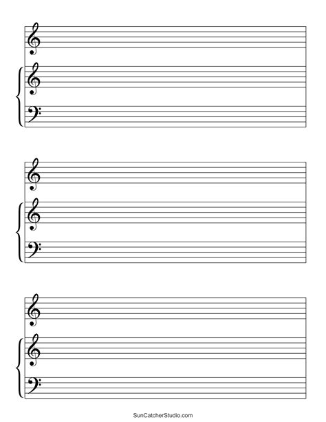 Free Printable Blank Sheet Music Printable Templates