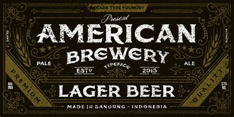 American Brewery Webfont And Desktop Font Myfonts Typography Love