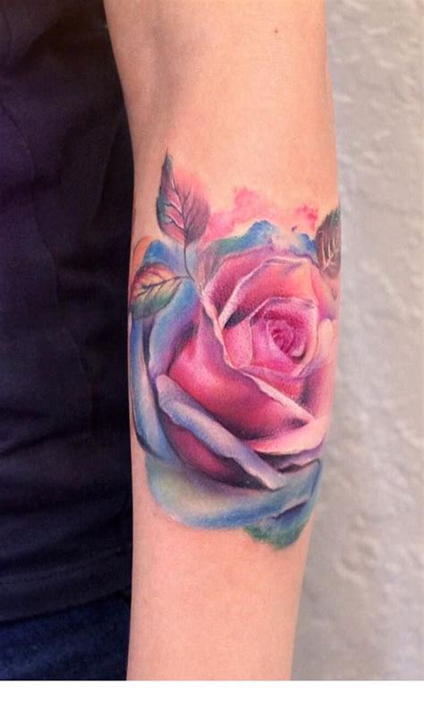 I Will Make This Tattoo Inspiring Ladies Colorful Rose Tattoos Watercolor Rose Tattoos