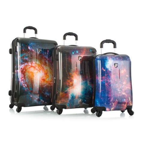 Heys Outer Space Luggage 3pc Travel Set Hardcase Suitcase Cosmic