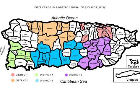 Mapping Puerto Ricos Slavery Districts In 1872 Puerto