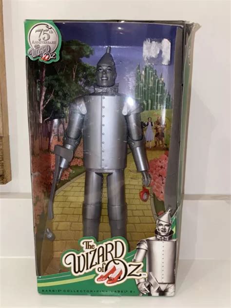 wizard of oz 75th anniversary tin man nib tin man barbie doll pink label box 38 00 picclick