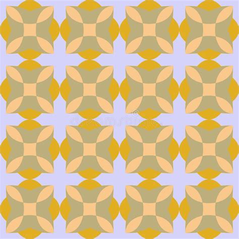 Seamless Pattern With Ordered Arrangement Of Abstract Geometric Shapes