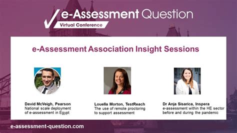 Pre Conference Insight Sessions The E Assessment Association