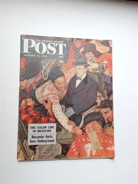 Saturday Evening Post Magazine January 24 1948 Norman Rockwell Cover