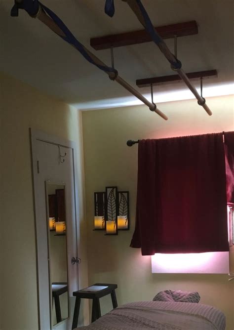 Ashiatsu Bars Are Easy To Install With This Kind Of Ceiling Massage Room Massage Therapy